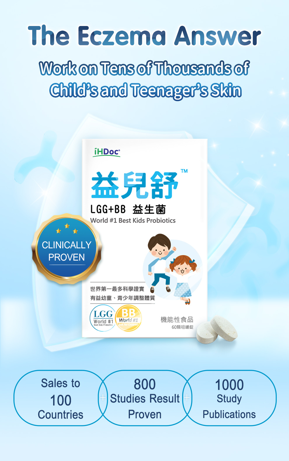 LGG+BB益生菌幫助改善異位性皮膚炎