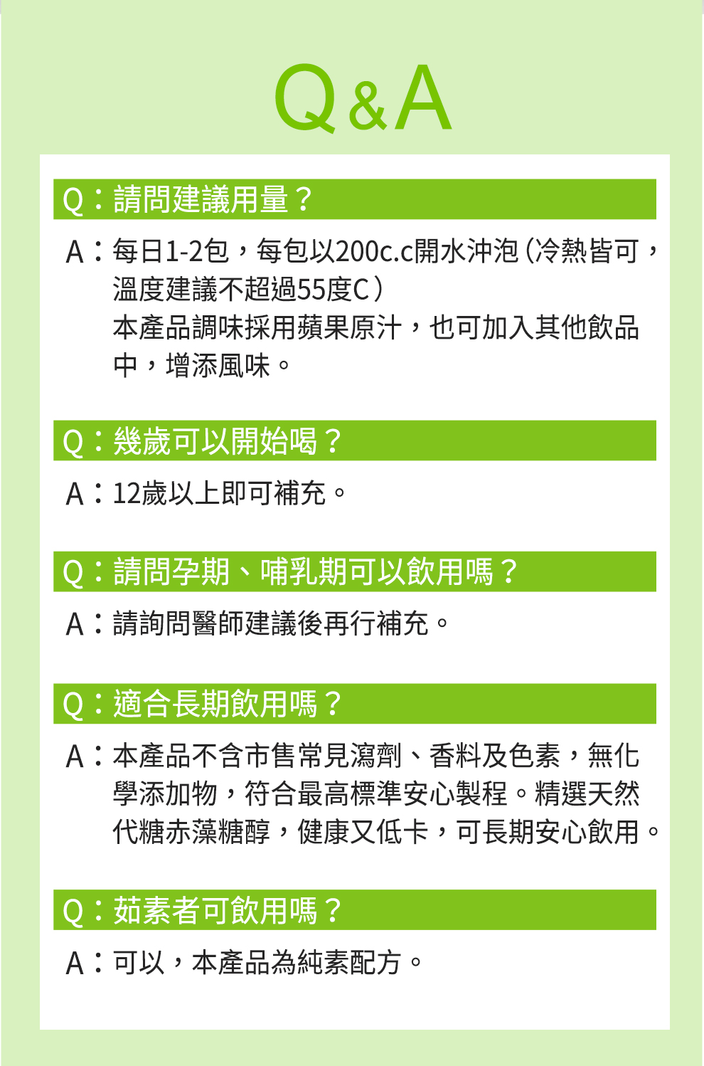 超樂纖營養標示
