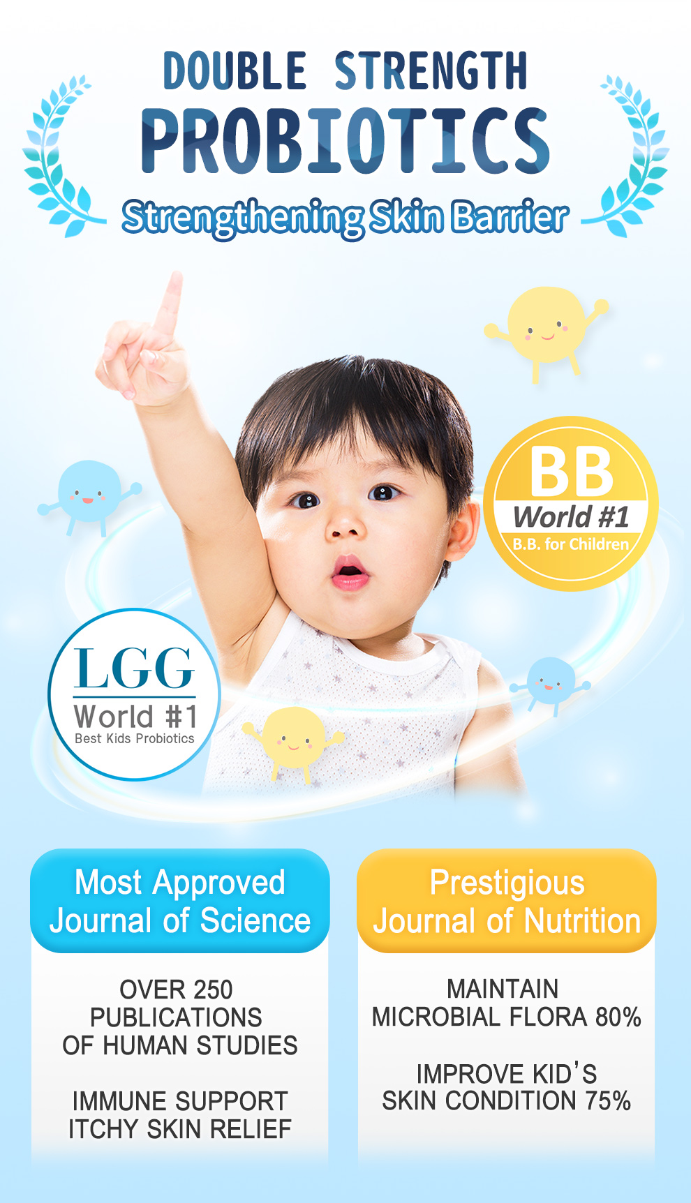 LGG益生菌+BB益生菌，改善體質，提升免疫力