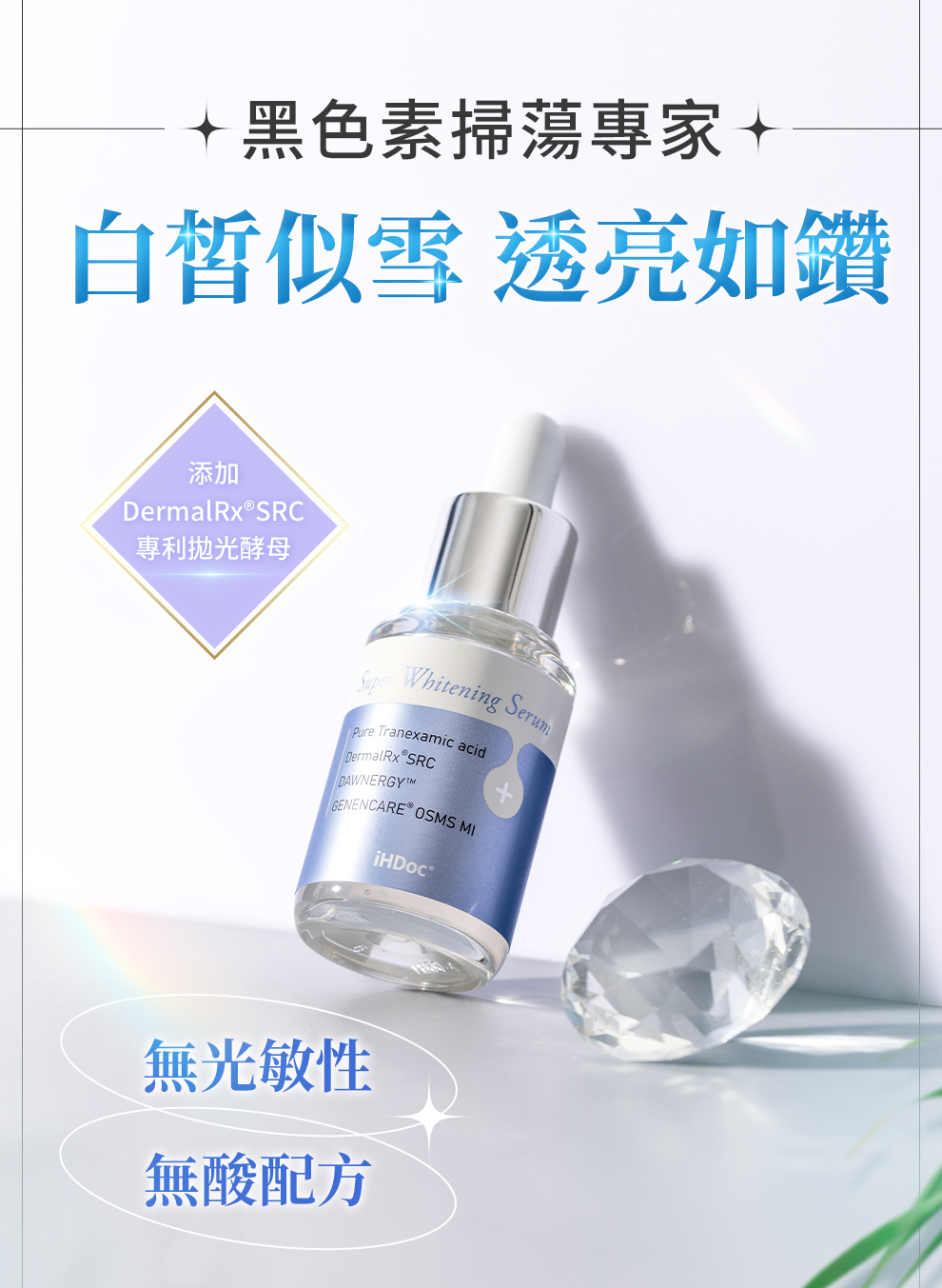 雪白姬，掃蕩黑色素，抗糖美白