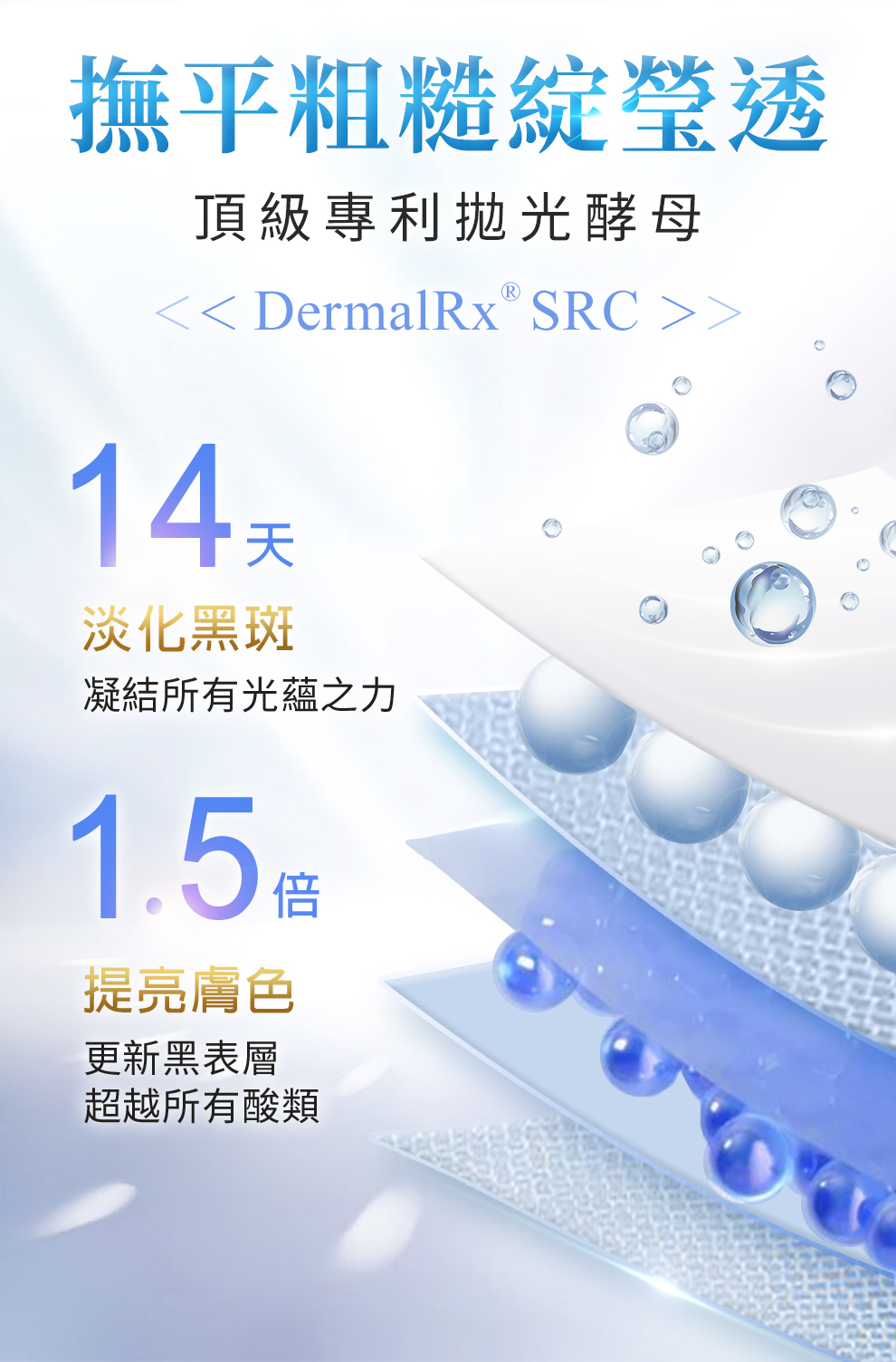 14天淡化黑斑、提亮膚色