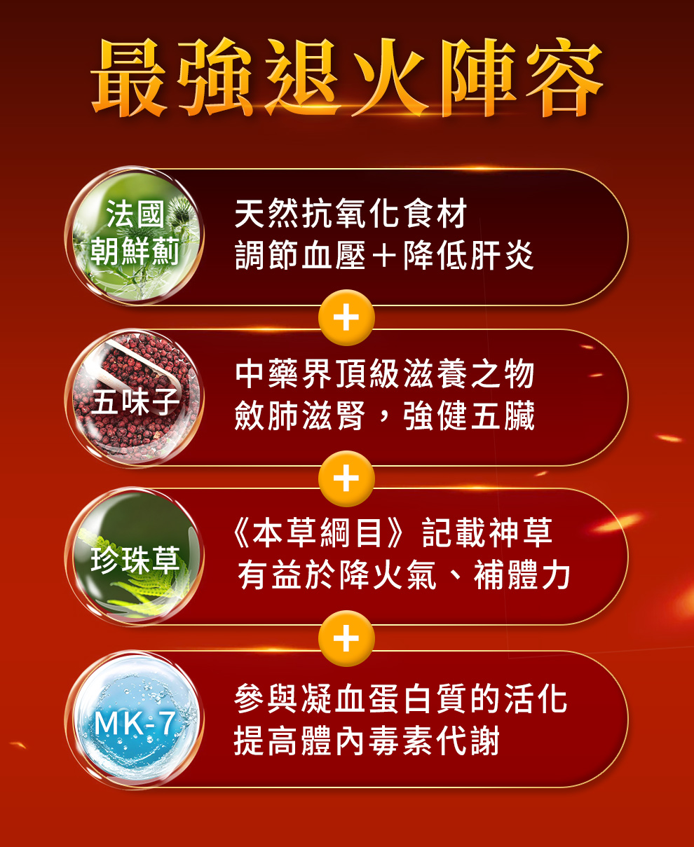 法國朝鮮薊、五味子、珍珠草可調節血壓、降低肝火、中藥界之王